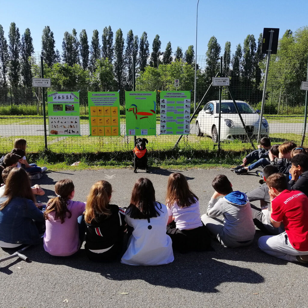 Incontro cane bambini